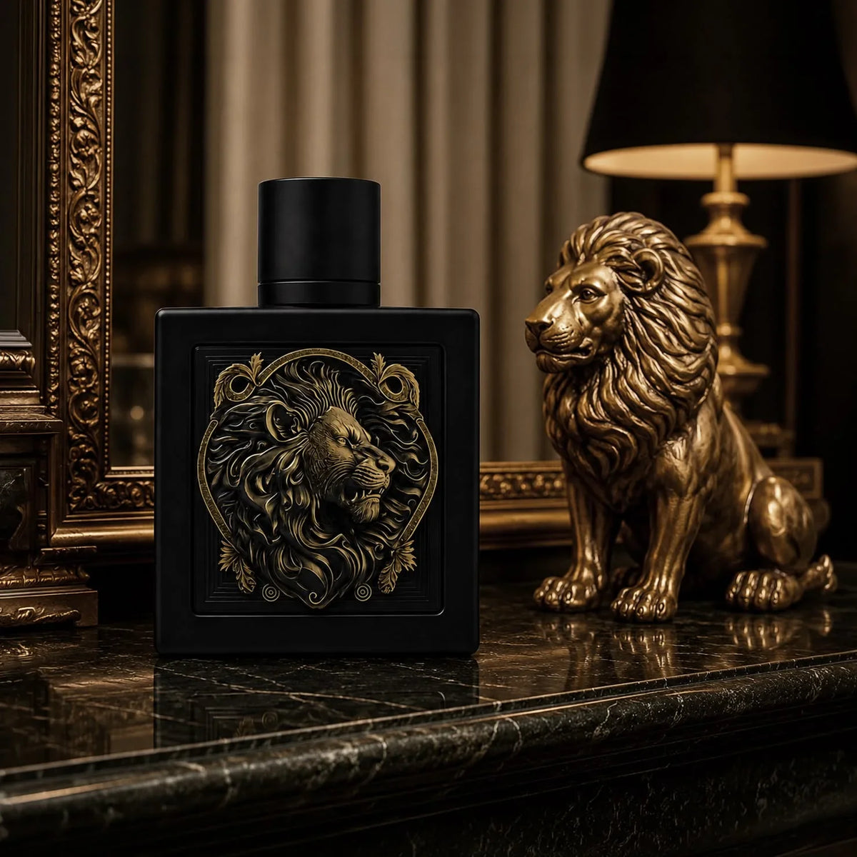 Rayhaan Lion Eau de Parfum Spray for Men – Bold Oriental Woody & Spicy Scent, Long-Lasting Masculine Fragrance, Perfect Gift for Him, 3.4 fl oz / 100 ml