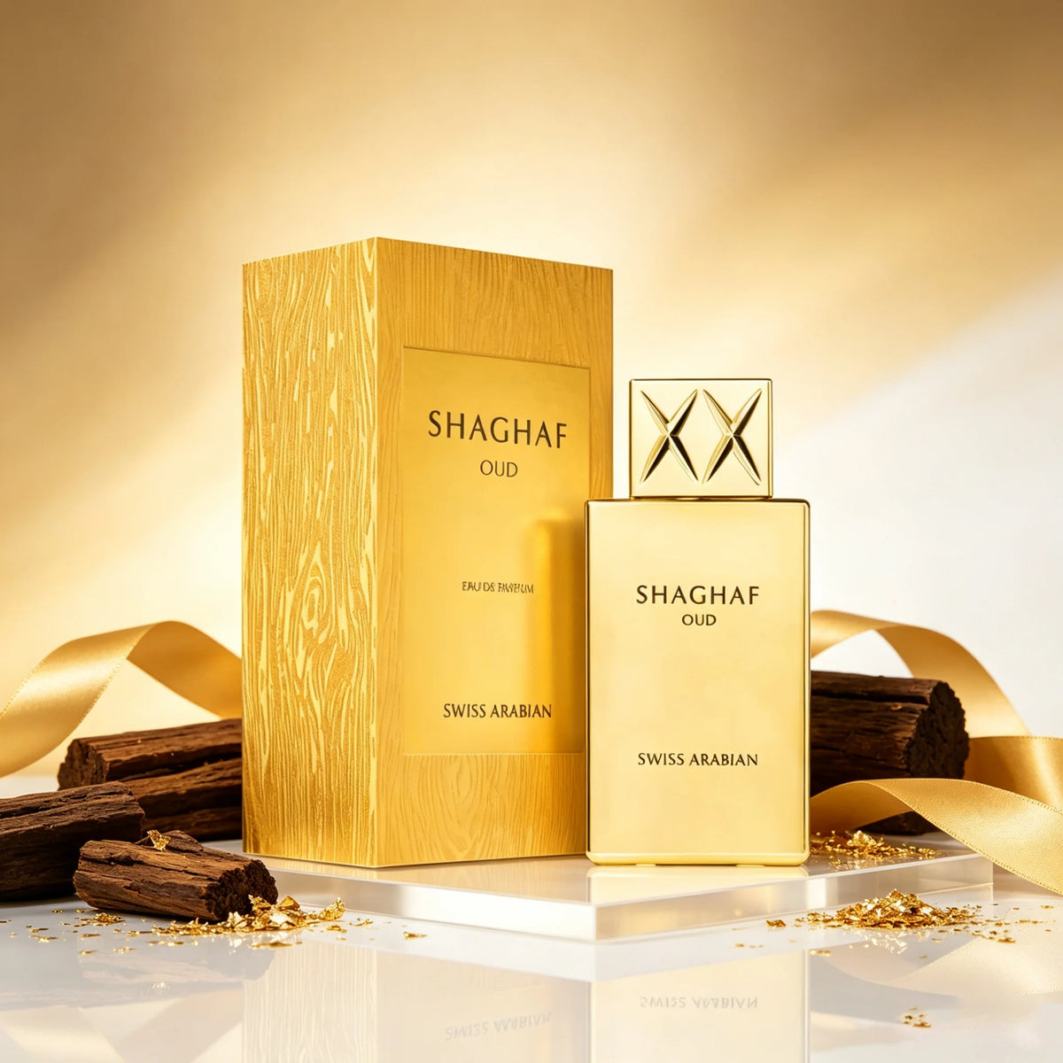 Swiss Arabian Shaghaf Oud - Luxury Products From Dubai - Long Lasting, Addictive Personal EDP Spray Fragrance - Seductive Signature Aroma - 2.5 Oz
