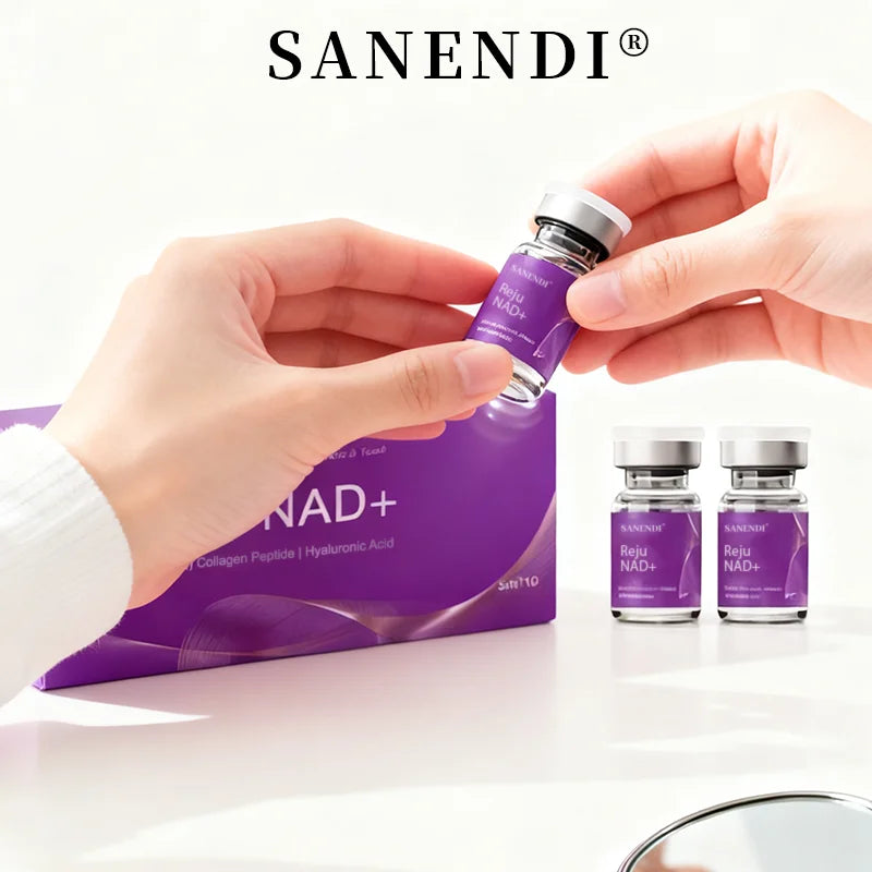 Sanendi Dermapen Serum NAD+Facial Serum Collagen Glutathione Hydrating Firming Skin Booster 10Vials*Box
