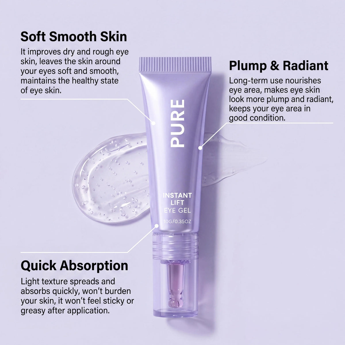 Collagen Moisturizing Eye Cream Gentle Hydrating Smooth Skin Relieves Dryness Tightness Refreshing Non Greasy Nourishing Eye Care Treatment