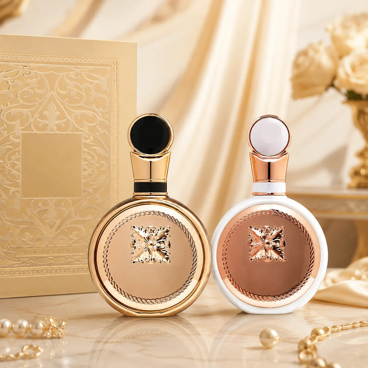 Pride Collection Gold + White 100ML EDP Arabian Long‑Lasting Unisex Perfume Spray Amber Oud Vanilla Musk Scent