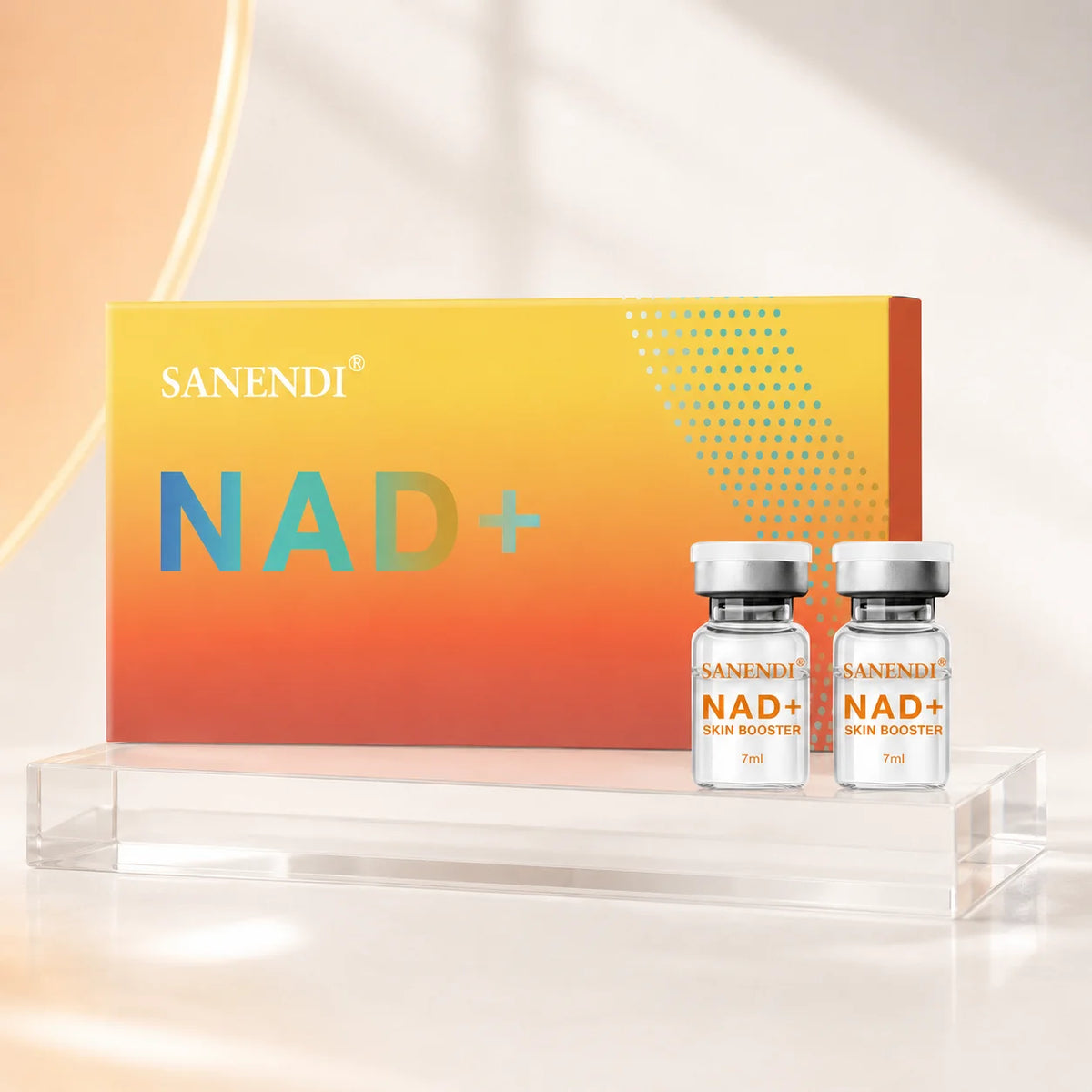 Sanendi NAD+ PDRN Salmon DNA Hyaluronic Acid Facial Serum Vitamin C For Der.pen Skin Glow Collagen Face Essence Korean Salon