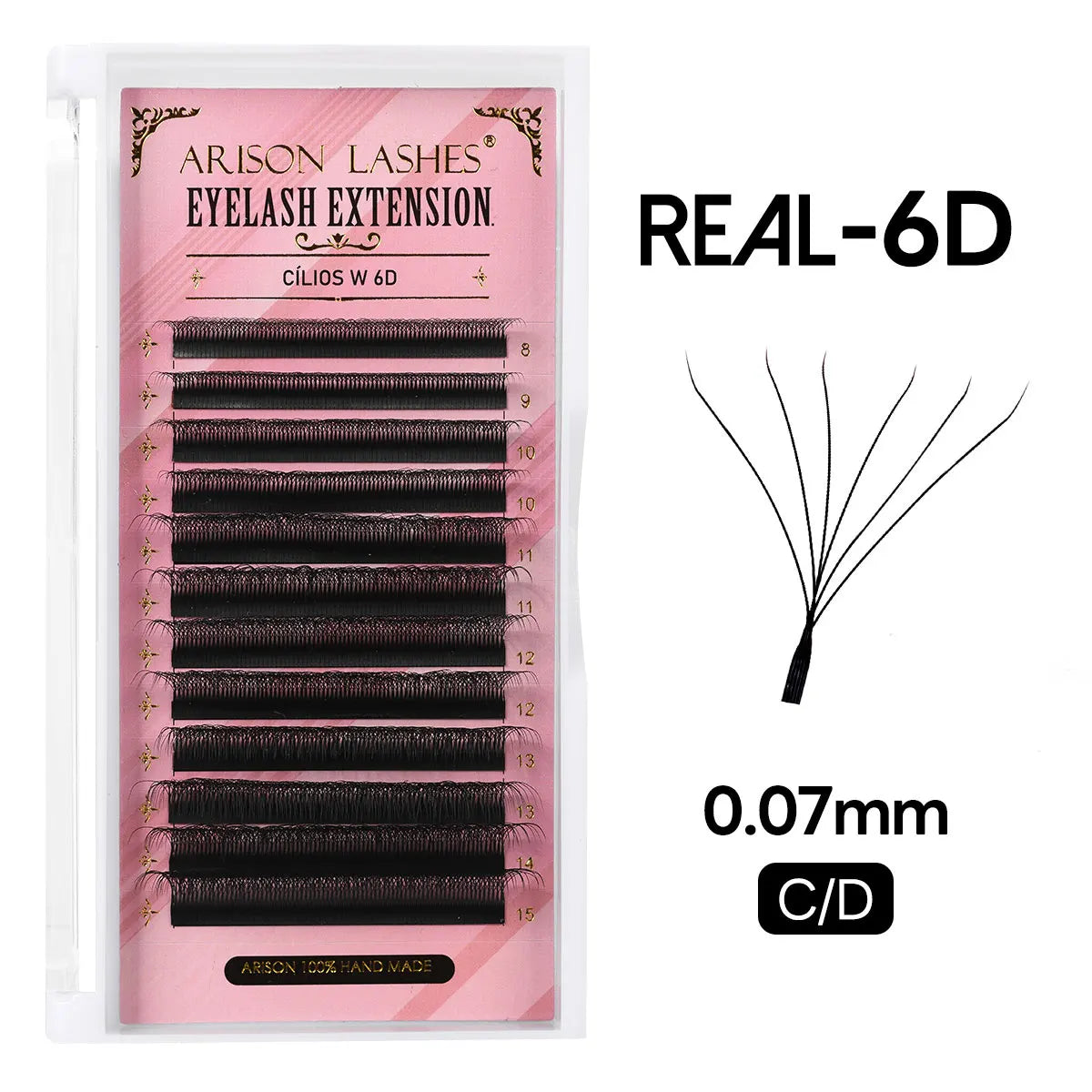 ARISON Lashes W 5D/4D/3D Eyelashes Extensions Premade Volume Easy Fan YY Lash Natural Soft False Eyelash For Custom Logo