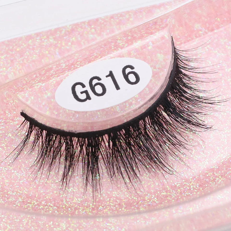 RED SIREN Mink Eyelashes Handmade Natural Lashes 100% Cruelty Free Full Strip Lashes Makeup 3D Mink Lashes