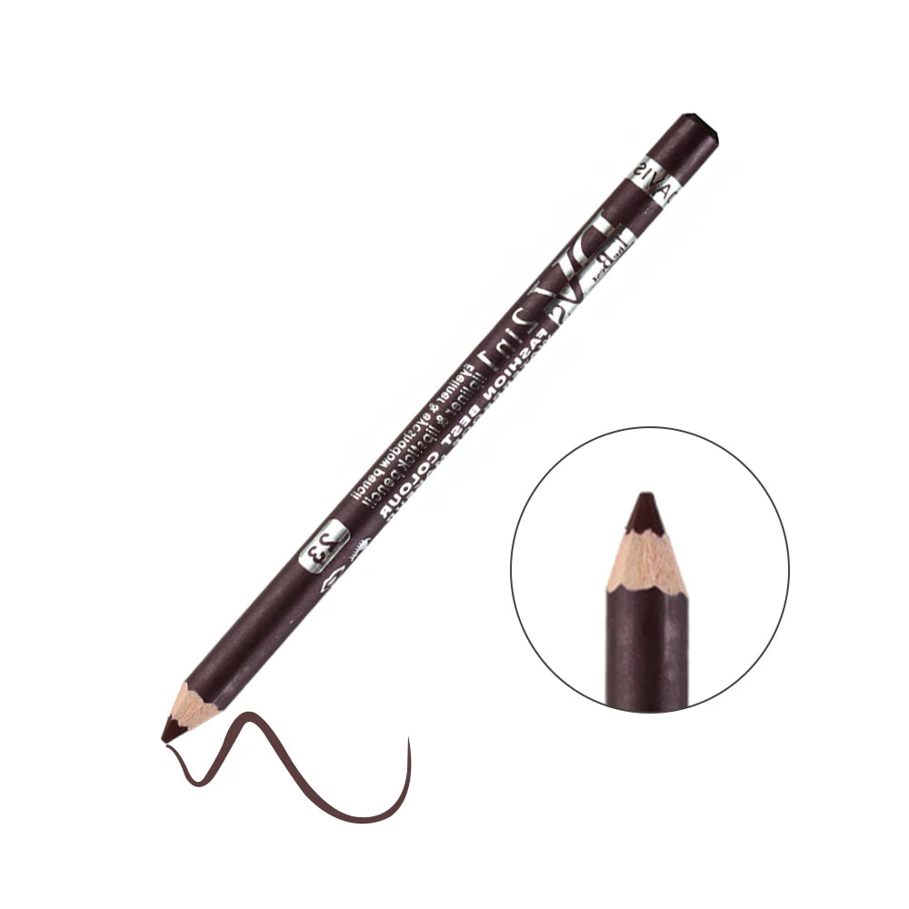 1PC Colorful Eyeliner Pencil Lip liner Pen Wood Professional Lady Charming Long Lasting Waterproof Makeup Cosmetic Tool