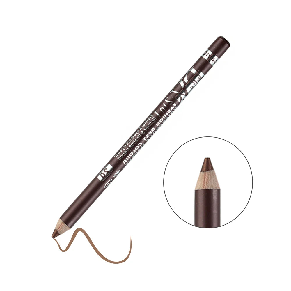 1PC Colorful Eyeliner Pencil Lip liner Pen Wood Professional Lady Charming Long Lasting Waterproof Makeup Cosmetic Tool