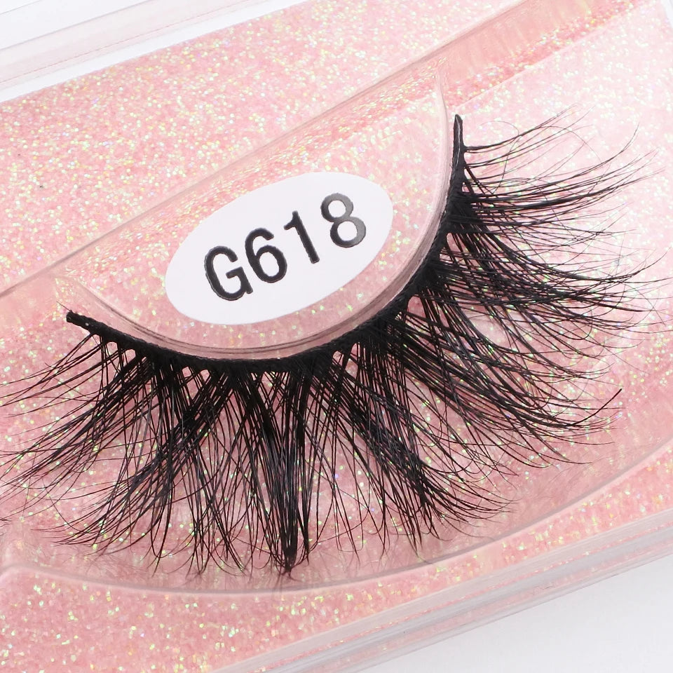 RED SIREN Mink Eyelashes Handmade Natural Lashes 100% Cruelty Free Full Strip Lashes Makeup 3D Mink Lashes