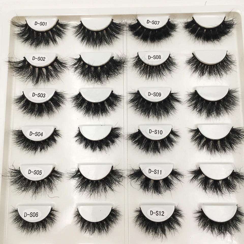 RED SIREN Mink Lashes 3D Mink Eyelashes 100% Cruelty Free Lashes Handmade Reusable Fluffy Natural Eyelashes False Lashes Makeup