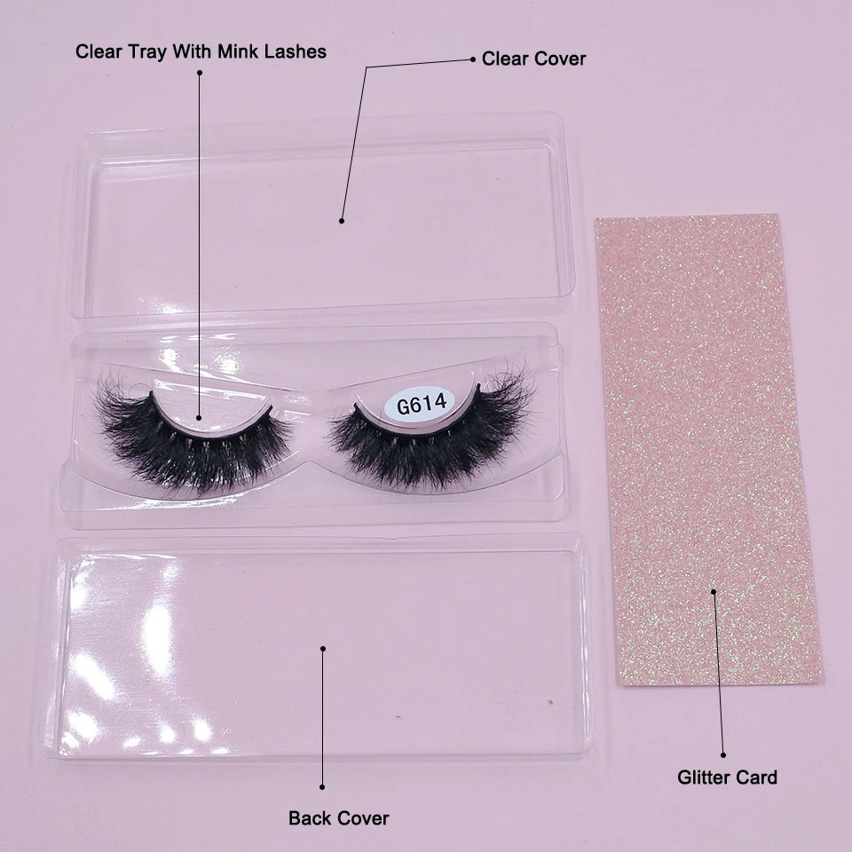 RED SIREN Mink Eyelashes Handmade Natural Lashes 100% Cruelty Free Full Strip Lashes Makeup 3D Mink Lashes