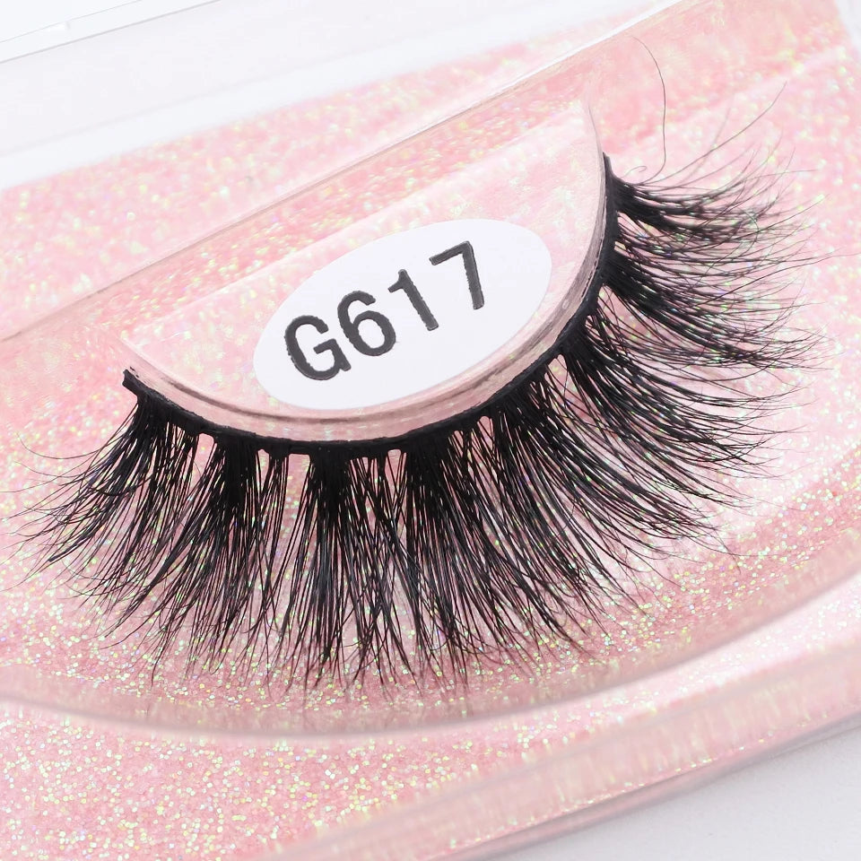 RED SIREN Mink Eyelashes Handmade Natural Lashes 100% Cruelty Free Full Strip Lashes Makeup 3D Mink Lashes