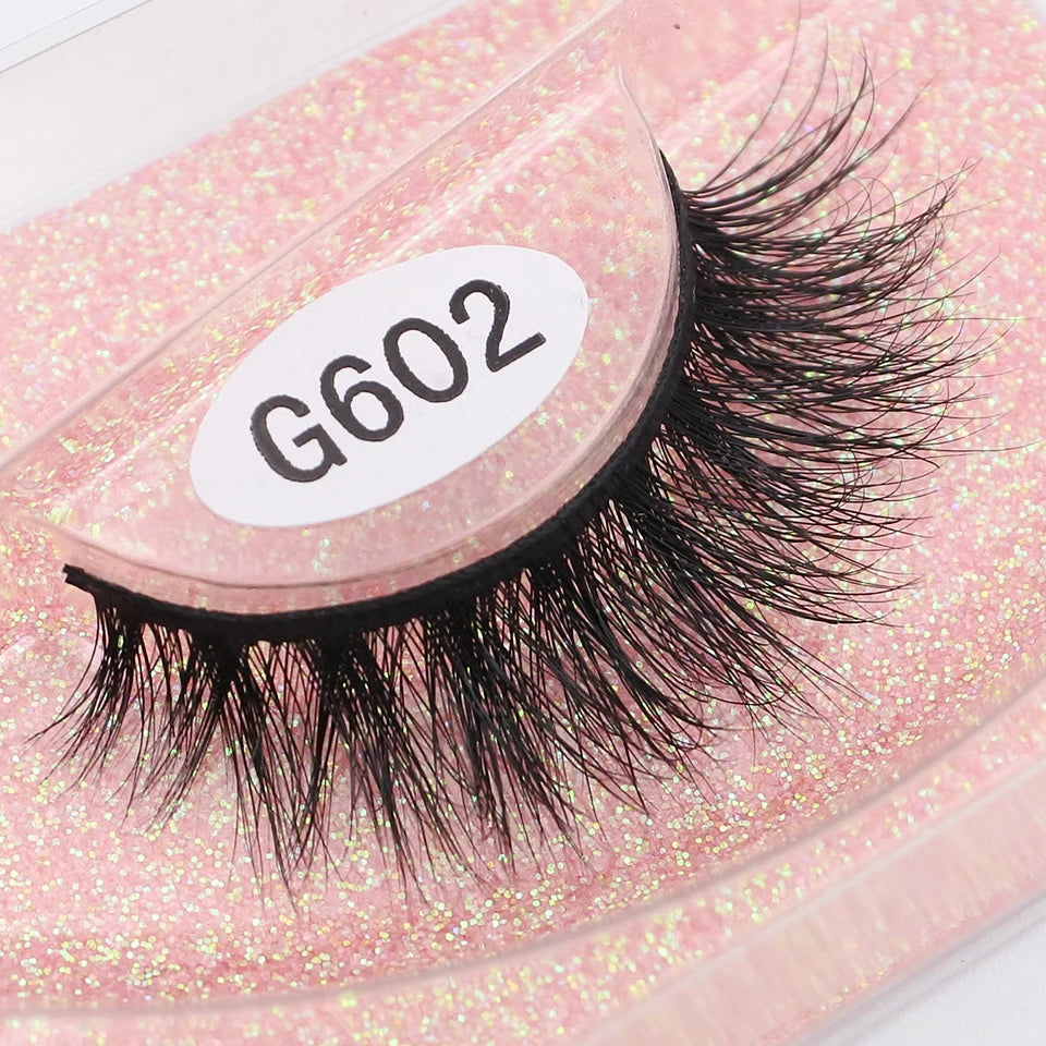 RED SIREN Mink Eyelashes Handmade Natural Lashes 100% Cruelty Free Full Strip Lashes Makeup 3D Mink Lashes