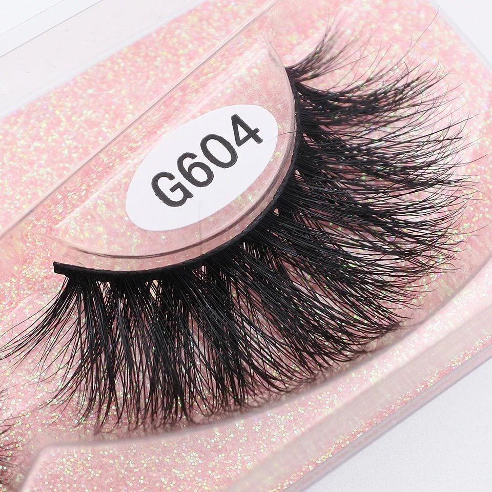 RED SIREN Mink Eyelashes Handmade Natural Lashes 100% Cruelty Free Full Strip Lashes Makeup 3D Mink Lashes