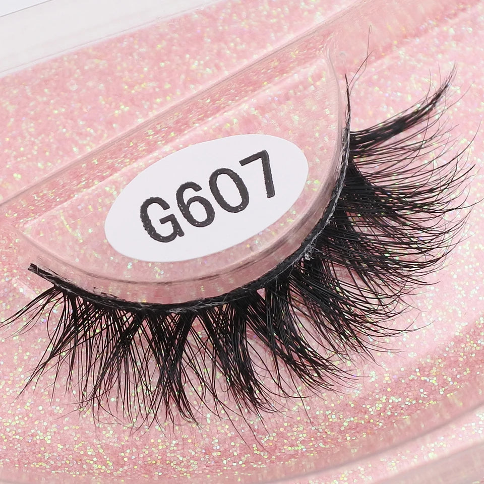 RED SIREN Mink Eyelashes Handmade Natural Lashes 100% Cruelty Free Full Strip Lashes Makeup 3D Mink Lashes