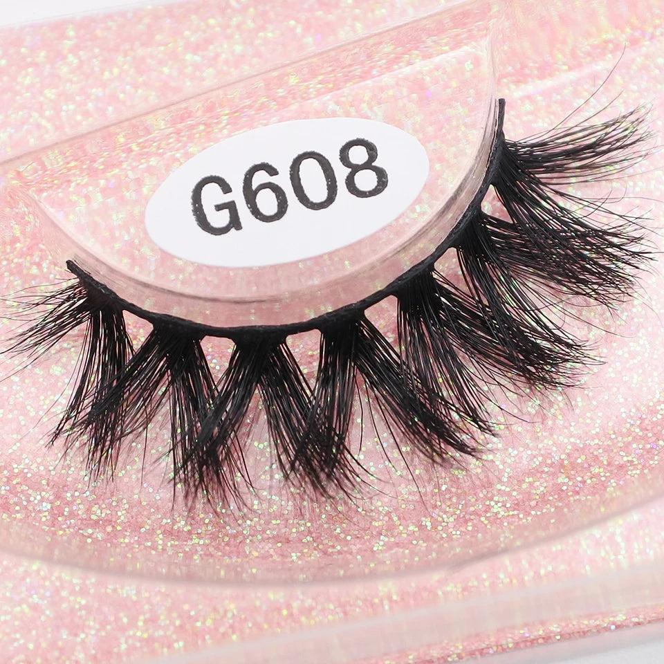 RED SIREN Mink Eyelashes Handmade Natural Lashes 100% Cruelty Free Full Strip Lashes Makeup 3D Mink Lashes