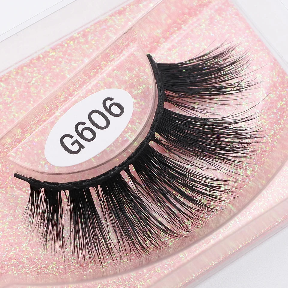 RED SIREN Mink Eyelashes Handmade Natural Lashes 100% Cruelty Free Full Strip Lashes Makeup 3D Mink Lashes