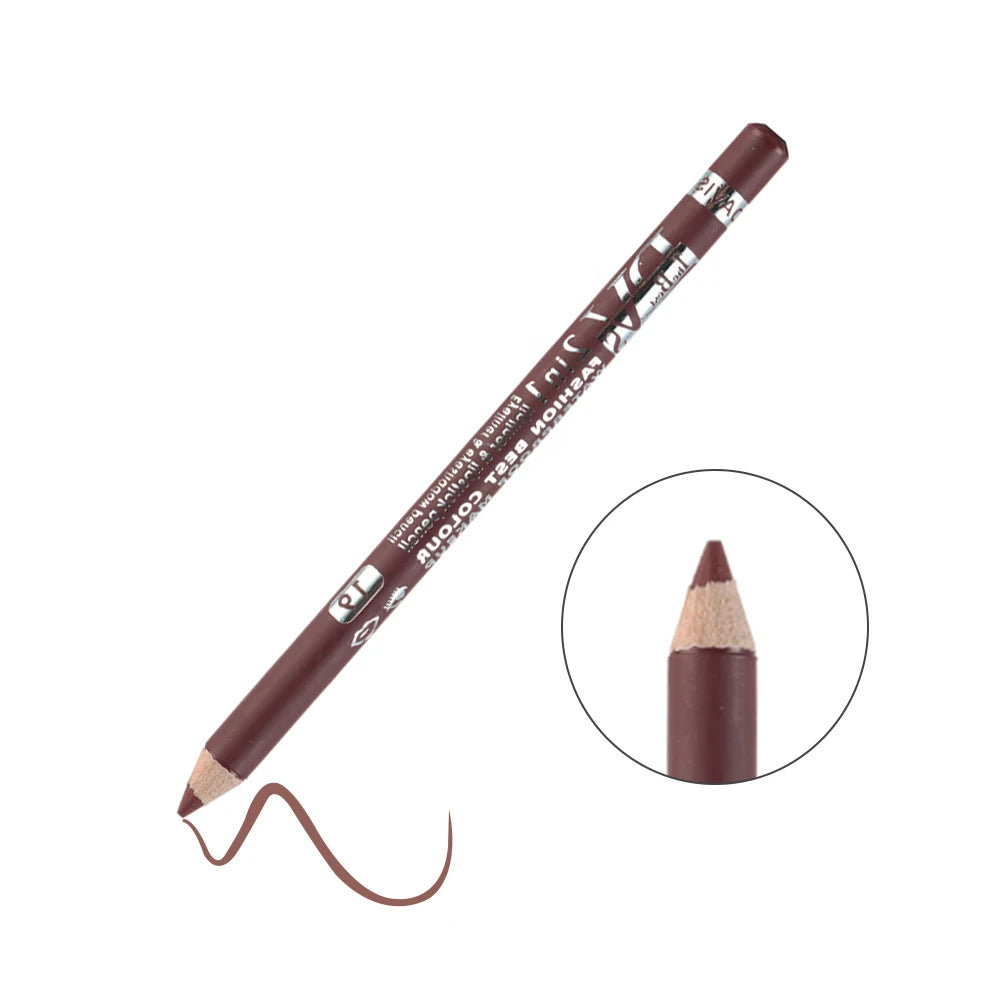 1PC Colorful Eyeliner Pencil Lip liner Pen Wood Professional Lady Charming Long Lasting Waterproof Makeup Cosmetic Tool