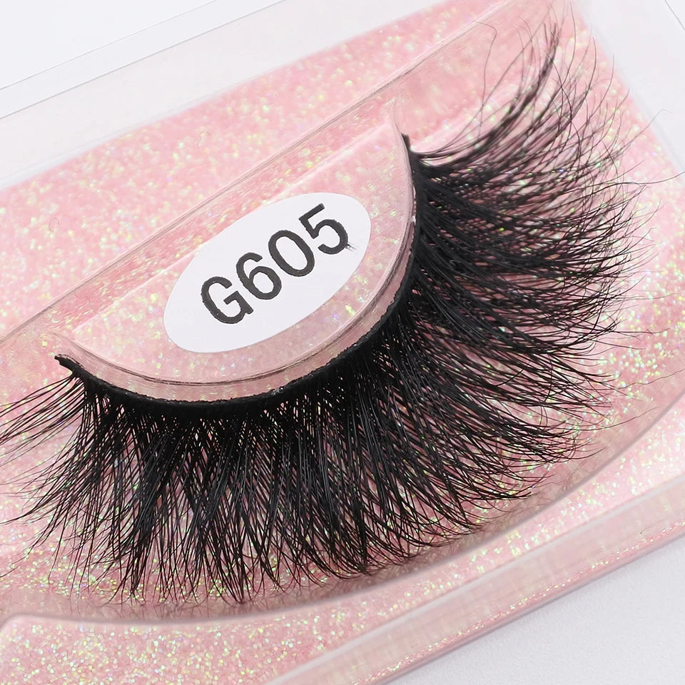 RED SIREN Mink Eyelashes Handmade Natural Lashes 100% Cruelty Free Full Strip Lashes Makeup 3D Mink Lashes