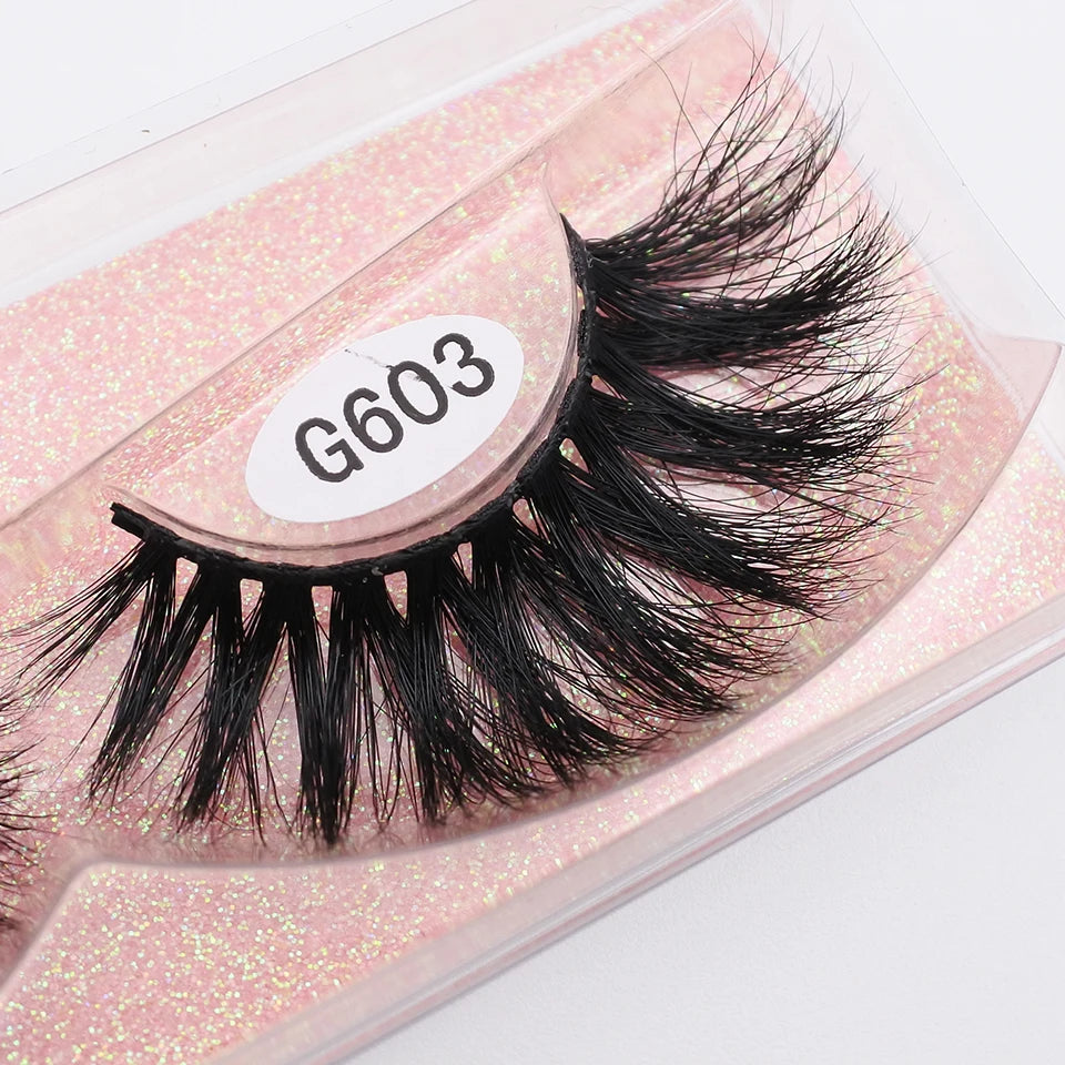 RED SIREN Mink Eyelashes Handmade Natural Lashes 100% Cruelty Free Full Strip Lashes Makeup 3D Mink Lashes