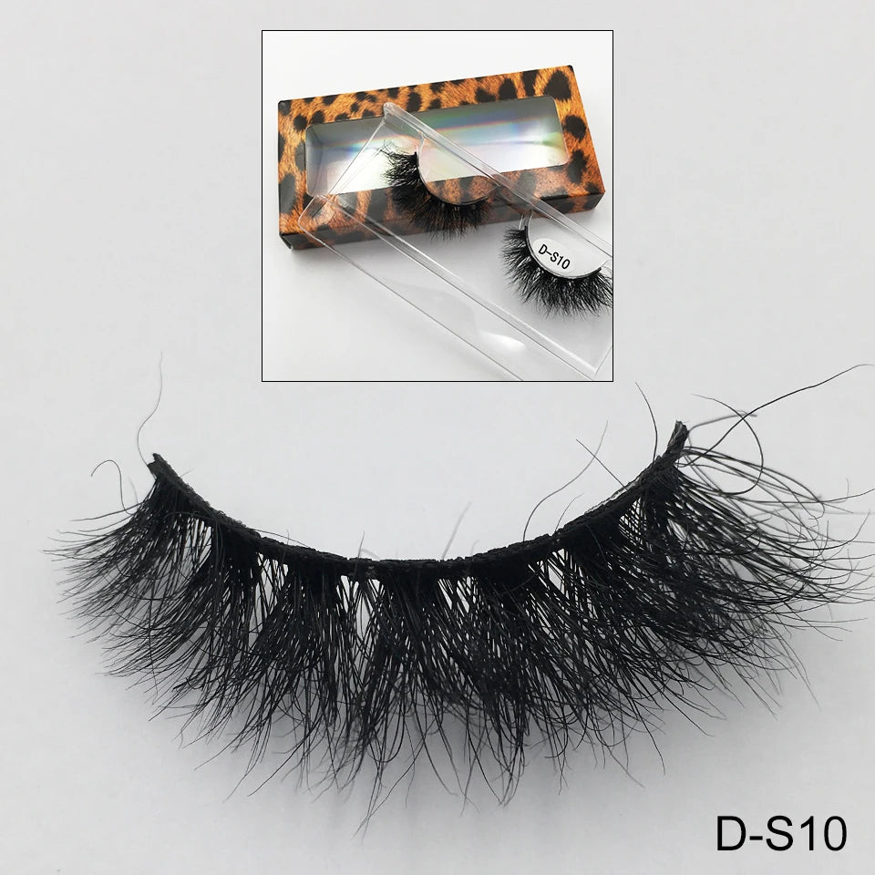 Cruelty Free Fluffy Mink Eyelashes High Quality C/D Curl Soft Wispy Volume Strip Lashes Natural Mink Lashes