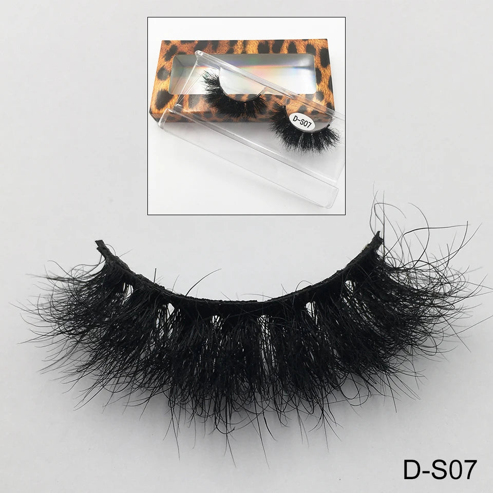Cruelty Free Fluffy Mink Eyelashes High Quality C/D Curl Soft Wispy Volume Strip Lashes Natural Mink Lashes