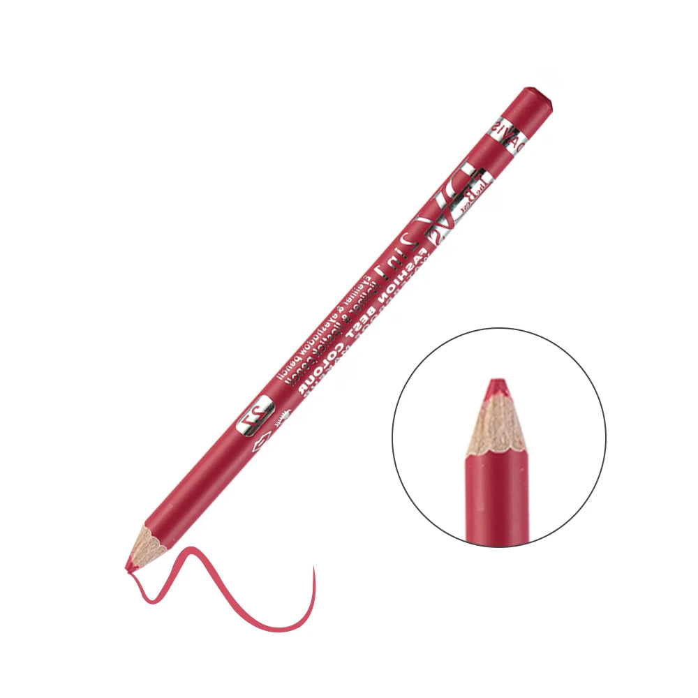 1PC Colorful Eyeliner Pencil Lip liner Pen Wood Professional Lady Charming Long Lasting Waterproof Makeup Cosmetic Tool