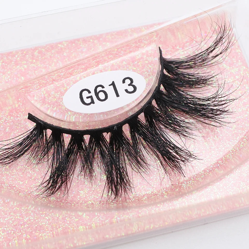 RED SIREN Mink Eyelashes Handmade Natural Lashes 100% Cruelty Free Full Strip Lashes Makeup 3D Mink Lashes