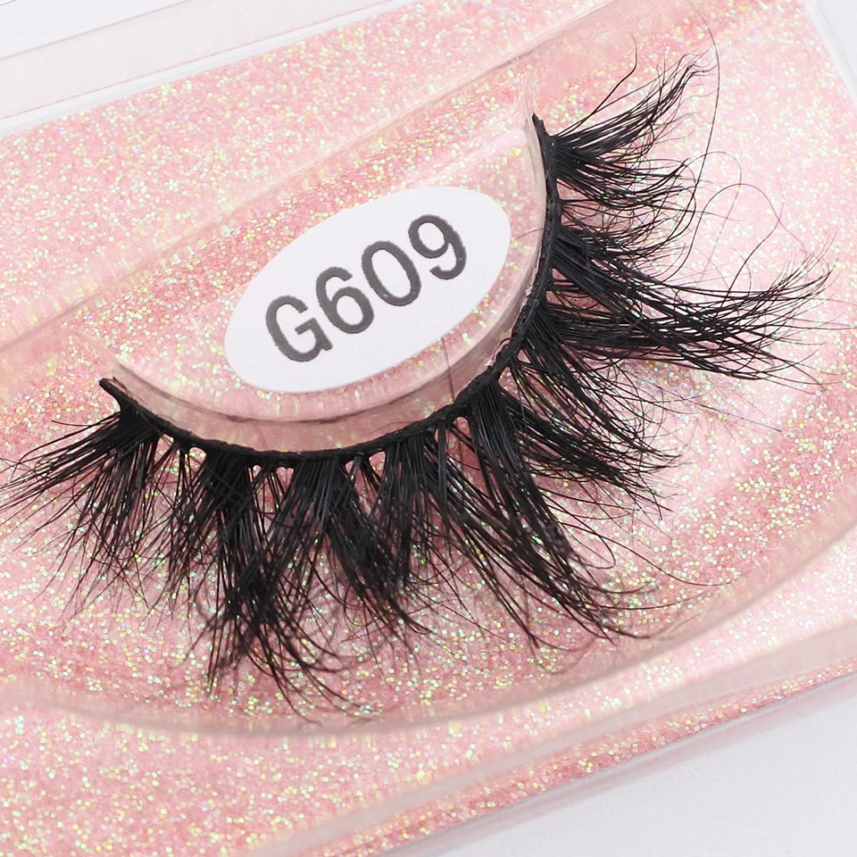RED SIREN Mink Eyelashes Handmade Natural Lashes 100% Cruelty Free Full Strip Lashes Makeup 3D Mink Lashes