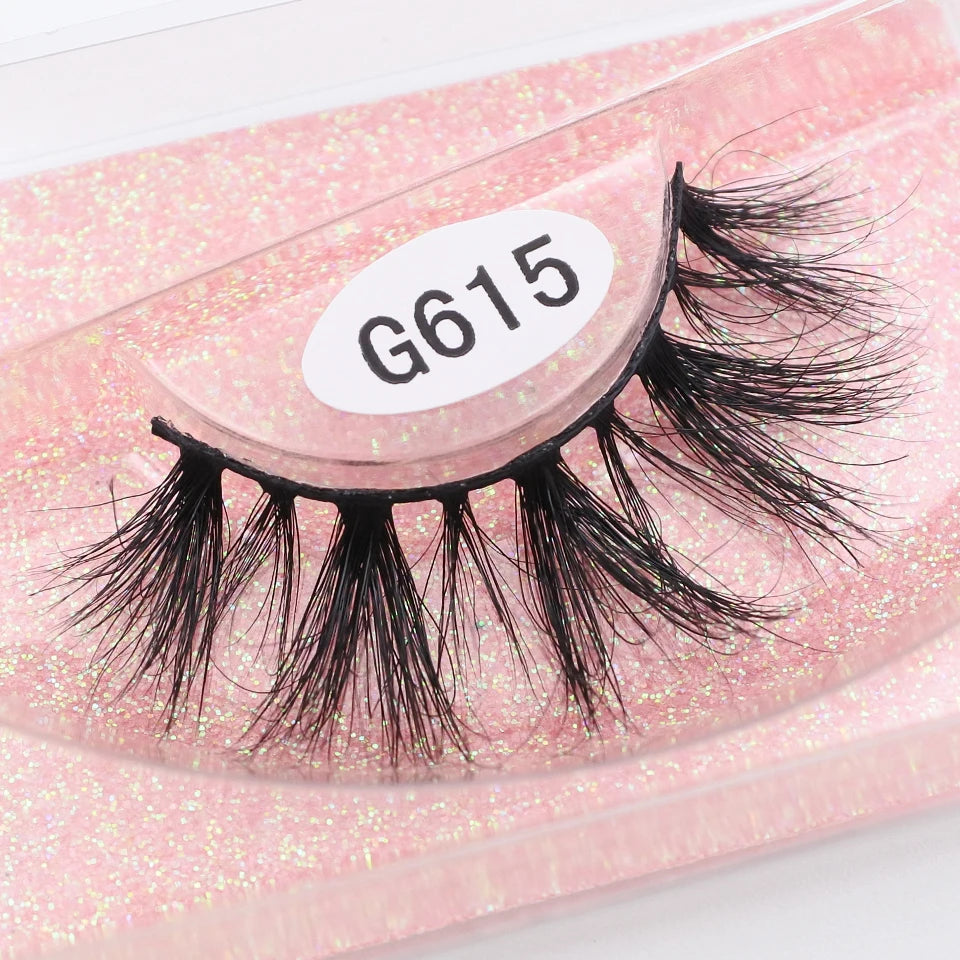 RED SIREN Mink Eyelashes Handmade Natural Lashes 100% Cruelty Free Full Strip Lashes Makeup 3D Mink Lashes
