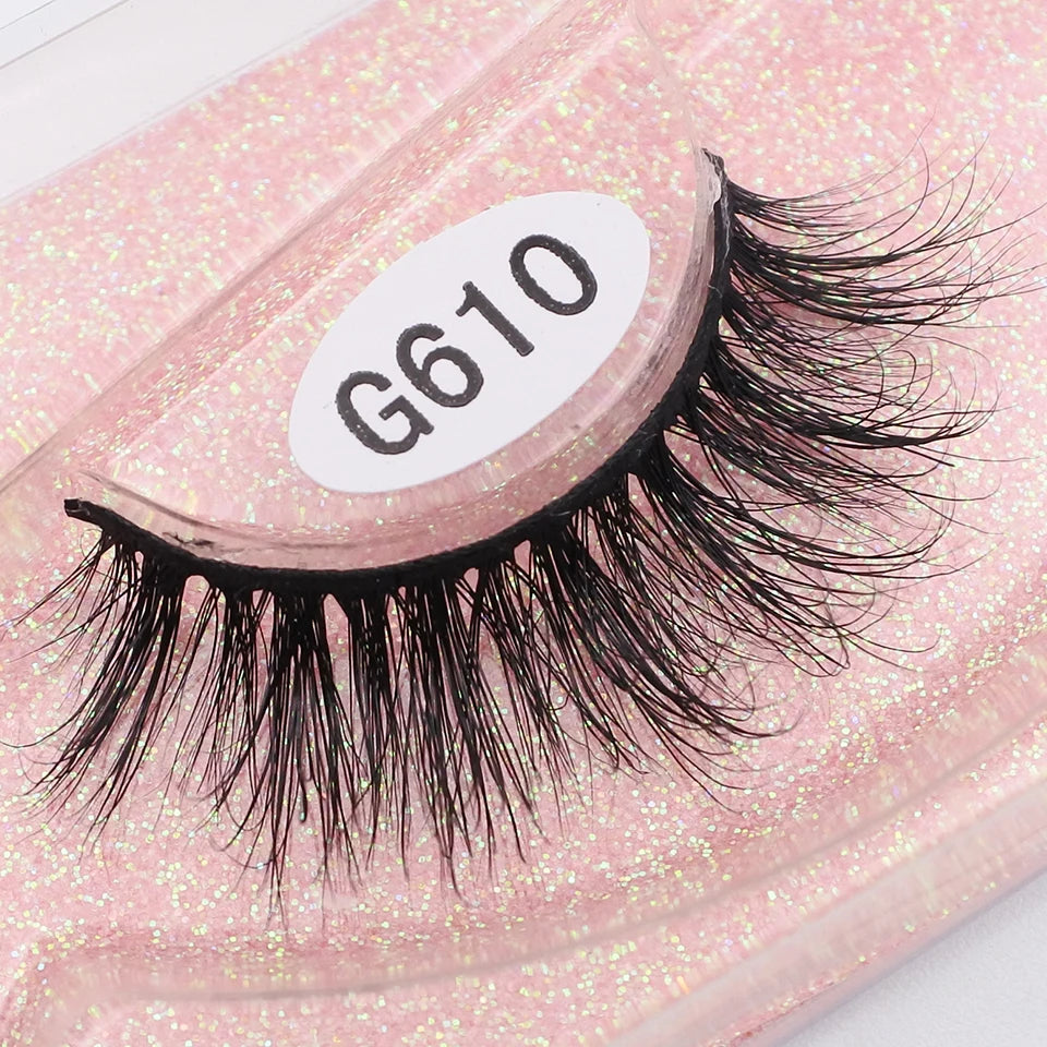 RED SIREN Mink Eyelashes Handmade Natural Lashes 100% Cruelty Free Full Strip Lashes Makeup 3D Mink Lashes