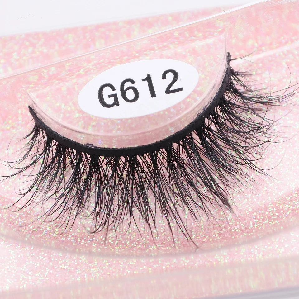 RED SIREN Mink Eyelashes Handmade Natural Lashes 100% Cruelty Free Full Strip Lashes Makeup 3D Mink Lashes