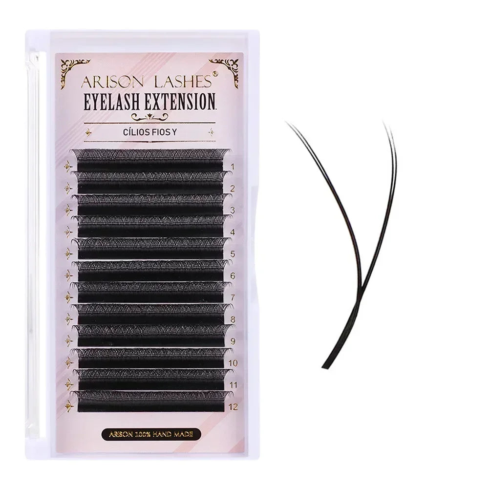 ARISON Lashes W 5D/4D/3D Eyelashes Extensions Premade Volume Easy Fan YY Lash Natural Soft False Eyelash For Custom Logo