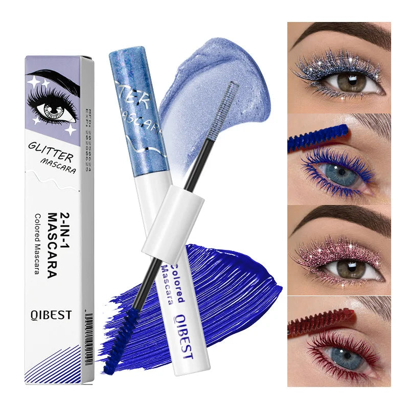 Sparkling Shattered Diamonds Color Pearlescent Matte Waterproof Dense Curled Mascara