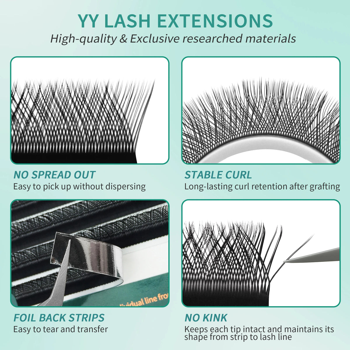 GLAMLASH YY UYY U3DW U4DW U5DW C/D/M/L Eyelash Extension False Lash