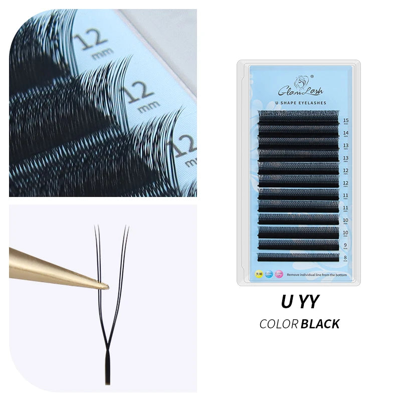 GLAMLASH YY UYY U3DW U4DW U5DW C/D/M/L Eyelash Extension False Lash
