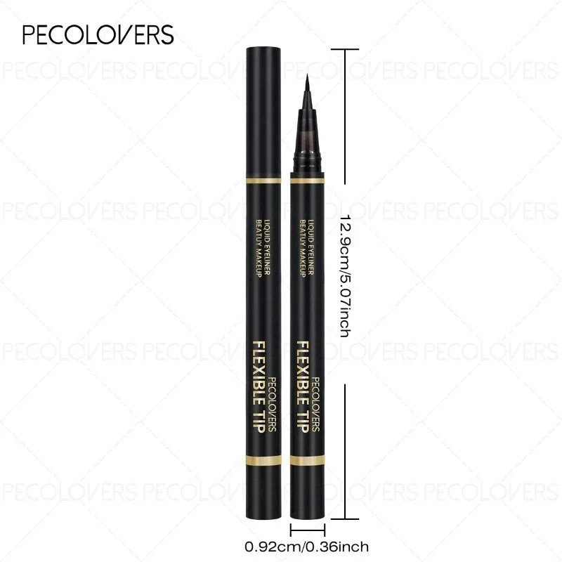 5pcs Black Eyeliner, Quick-drying Extremely Thin Eyeliner, Waterproof and Sweat-proof, Not Easy To Smudge, Eye Cosmetics