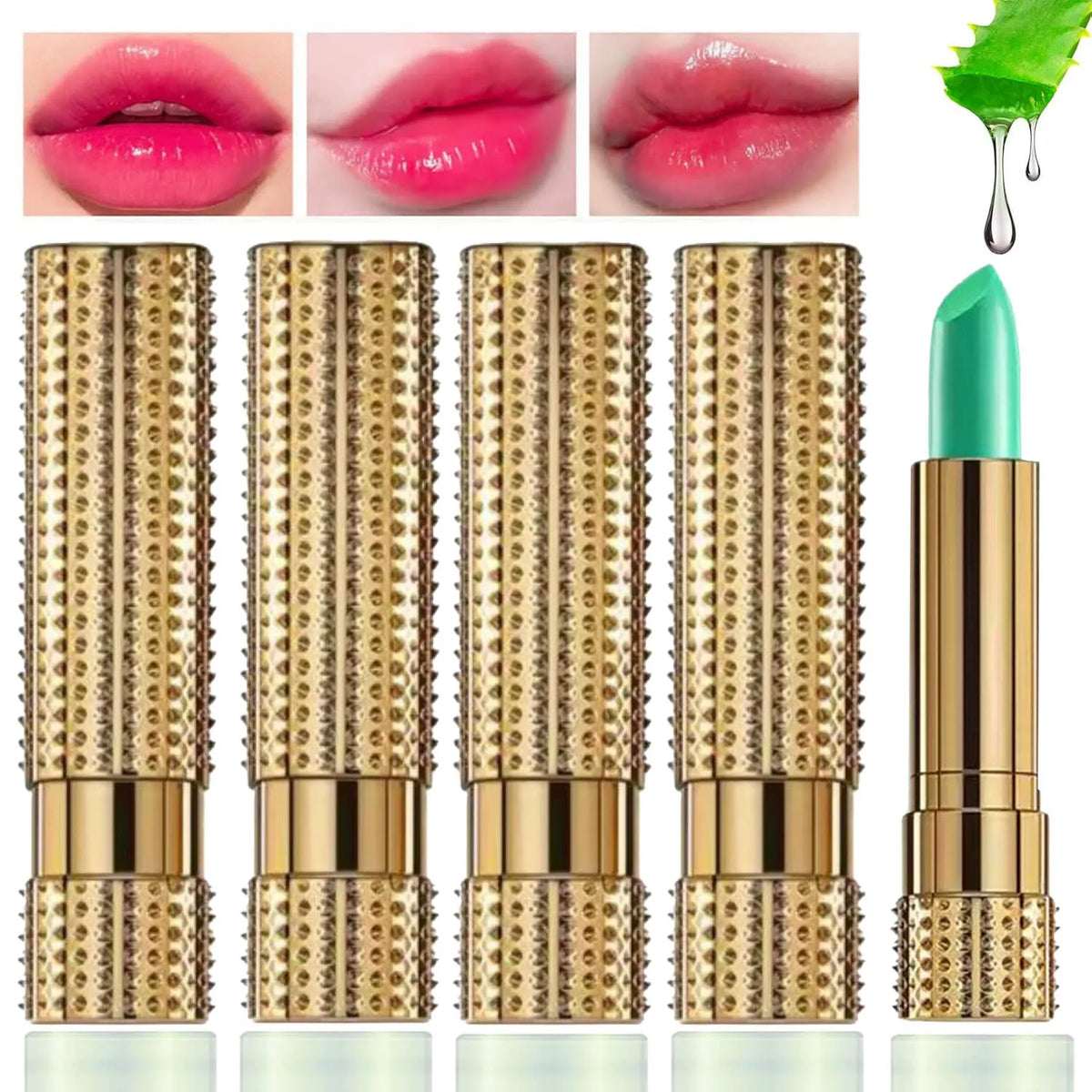 Magic Lipstick Lip Balm Temperature Color Changing Long Lasting Nutritious Moisturizing Waterproof Lip Gloss Matte Makeup
