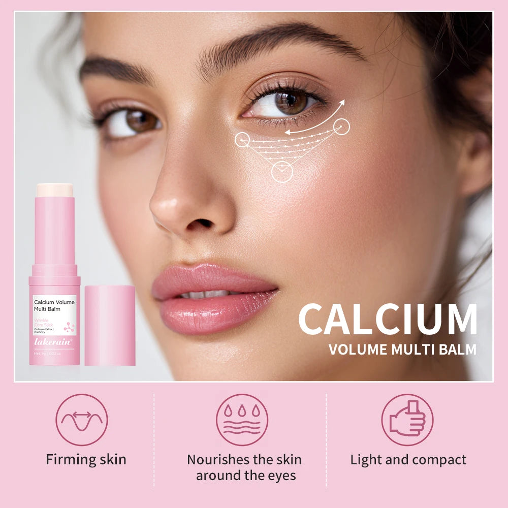 Lakerain Multi-Action Eye Cream Stick Firms Moisturizing Reduces Fine Lines Dark Circles Wrinkle-Removing Moisturizes Eye Skin