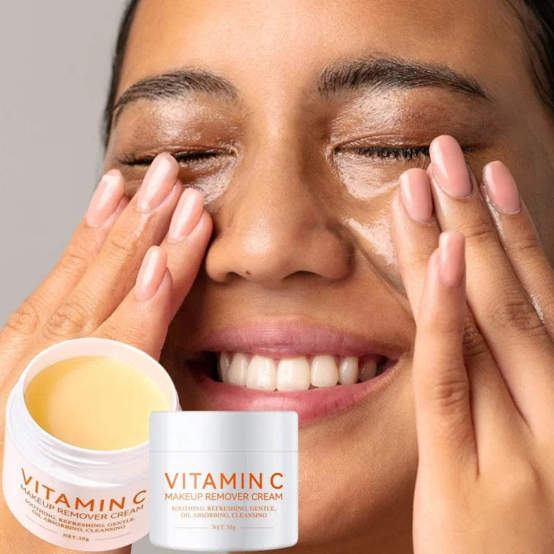 Vitamin C Cleansing Balm Easily & Effectively Remove Makeup Deeply Cleanses Nourishes Skin Refreshed & Non-greasy Cleansing Balm