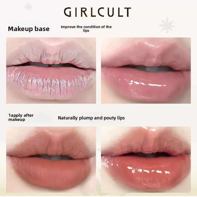 Girlcult Clear Lip Oil Gloss–Nourishing Lip Care,Glass Finish Plumping Layering Lipstick & Lipgloss Transparent Lip Gloss Set