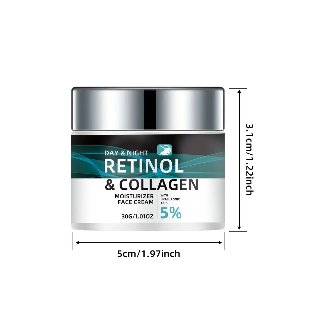 Ottilavie Retinol Collagen Cream: Firming + Hydration, Face & Body Use, 1.76oz/1.06oz - Xmas/Valentine Gift (All Skin Types)