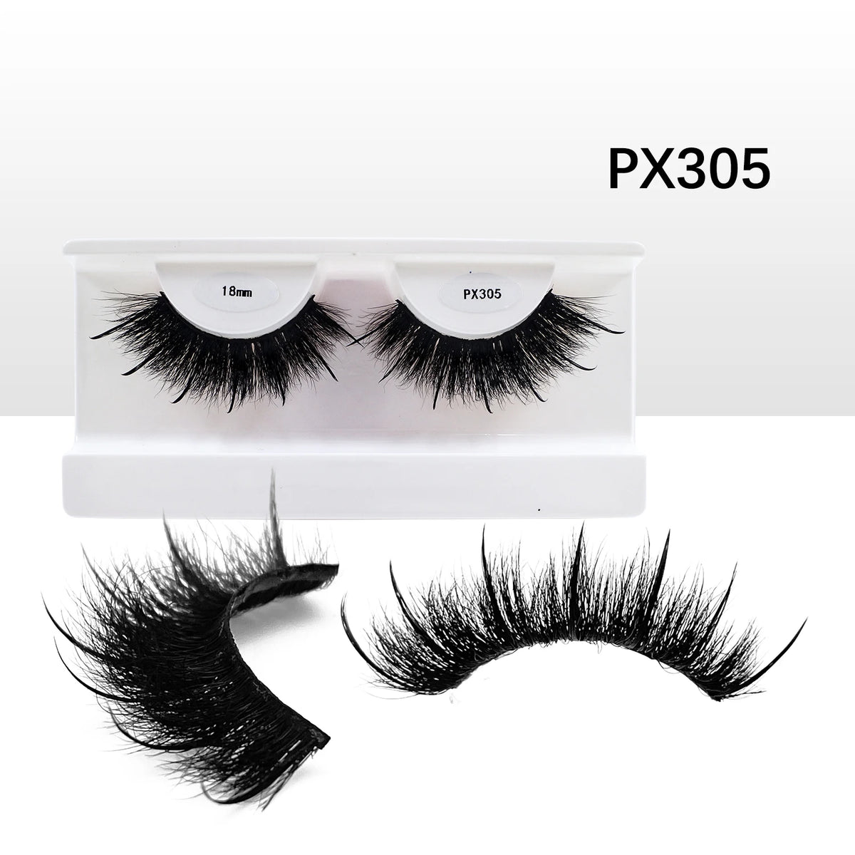 New Spike Real Mink Lashes High Quality 16mm 18mm 20mm 25mm Volume Fluffy Wispy Strip Lashes Suppliers Wholesale Mink Eyelashes