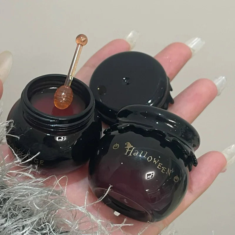 Honey Lip Mask, Moisturizing ,Fade Lip Lines Hydrating Prevention Dry,Sleeping Lip Mask Lip Oil，Halloween style design