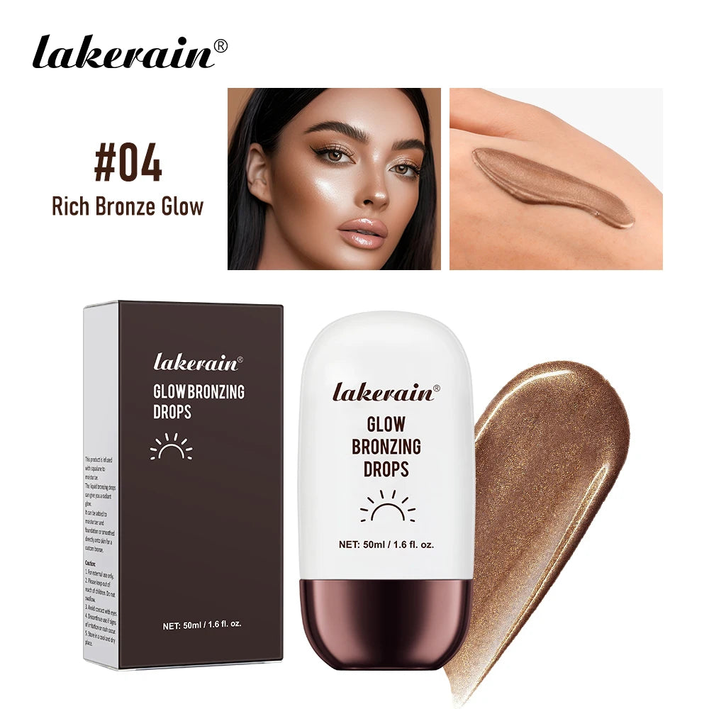 Bronzing Glow Drops Brighten Smooth Skin Light Concealer Complexion Contouring Facial Mix Foundation Moisturizer Makeup Primer