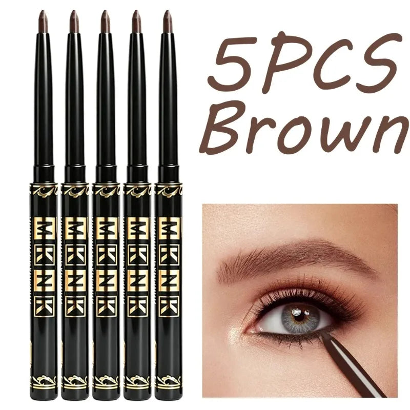 1-12Pcs Waterproof Black Eyeliner Gel Pencils Smudge-Proof Long-Lasting &Beginner-Friendly Smooth High Pigmented Punk Eye Makeup