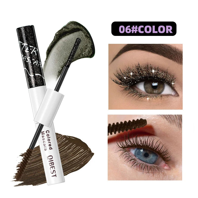 Sparkling Shattered Diamonds Color Pearlescent Matte Waterproof Dense Curled Mascara
