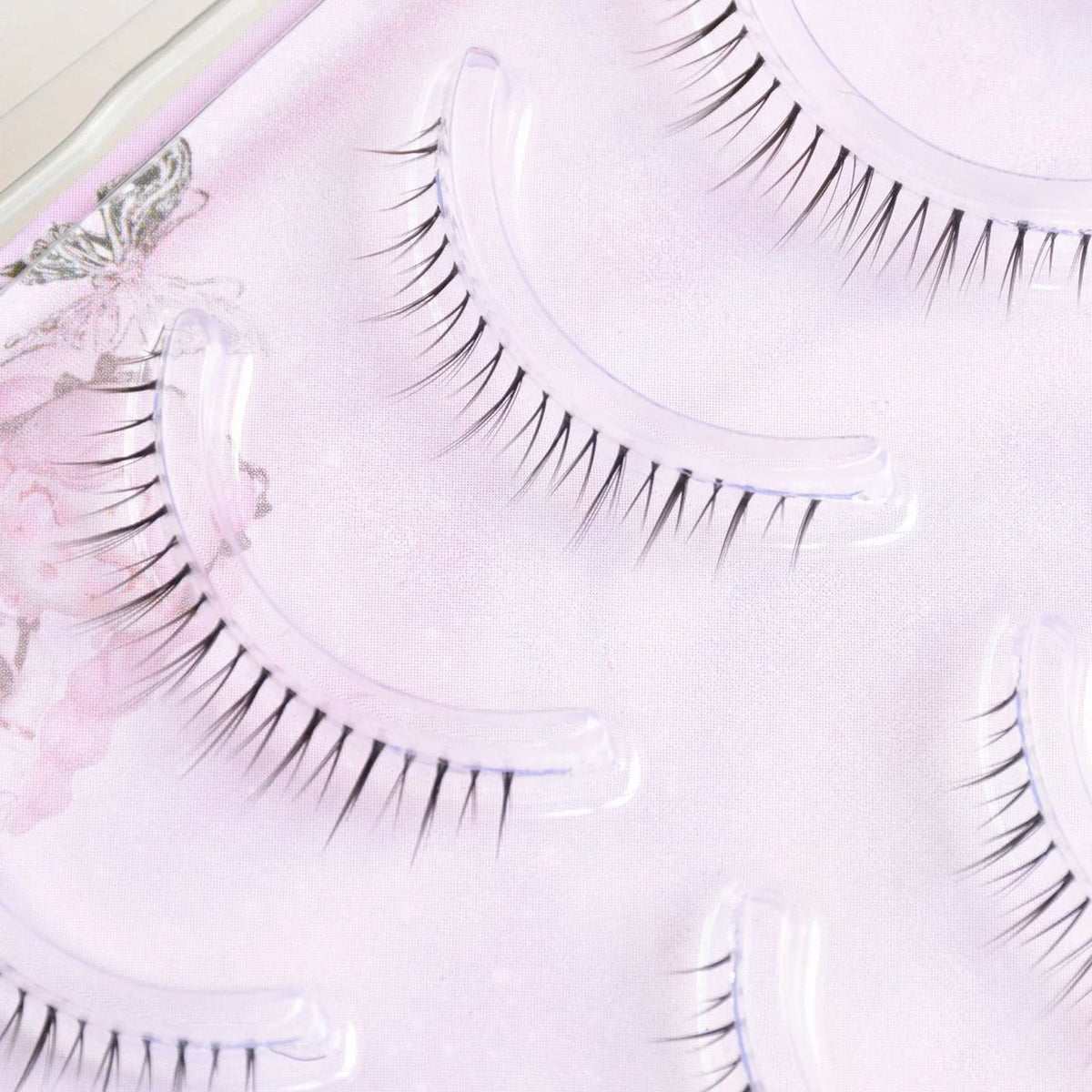 5 Pairs Korean Style Comic Lower False Eyelashes Full Strip Natural Looking Lower Eyelash Extension With Glue For Daily Makeup