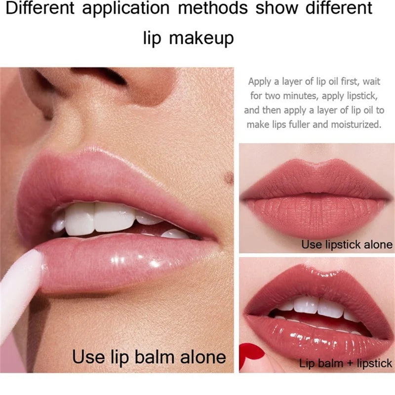 Capsule Liquid Lip Blam Moisturizing Transparent Color Changing Lip Plumper Volumising Essence Oil Mirror Jelly Lipgloss Makeup