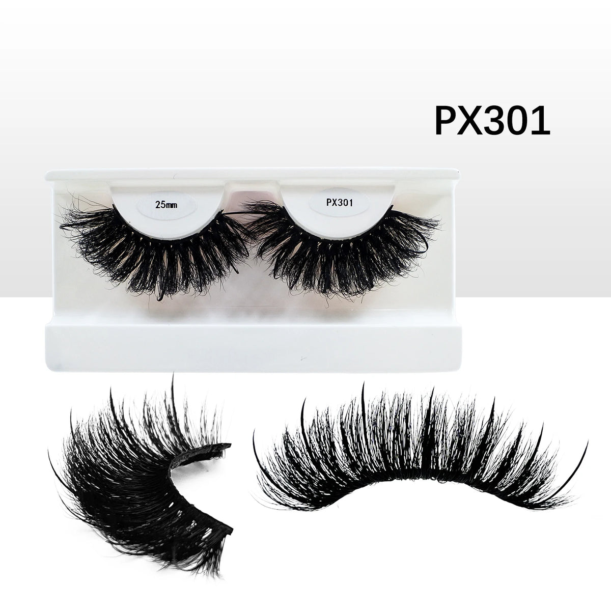 New Spike Real Mink Lashes High Quality 16mm 18mm 20mm 25mm Volume Fluffy Wispy Strip Lashes Suppliers Wholesale Mink Eyelashes