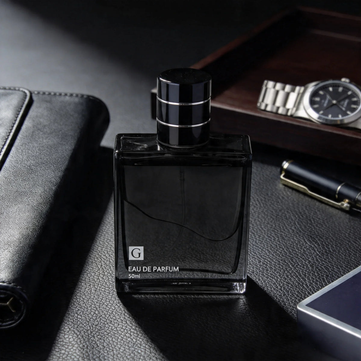 55ml Men's Eau De Parfum 2 Scents Set, Long Lasting Masculine Cologne, Fresh Citrus Woody & Spicy Sandalwood Fragrance, Fine Mist Spray Perfume for Daily Business Dating Party Gift for Him