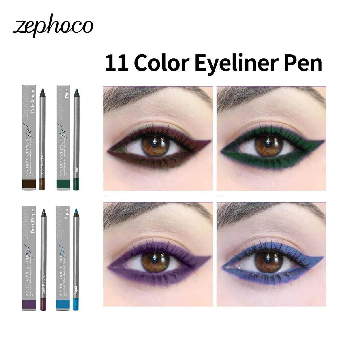 Waterproof Eyeliner Pen Natural Outline Line Quick-Drying Beginner-Friendly Eye Makeup Anti Smudge Eyeliner Eyes Makeup Cosmetic